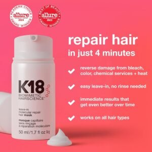 K18 molecular repair hair mask product with features