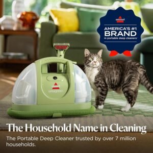 Bissell Little Green carpet cleaner 1400B portable deep cleaner front view
