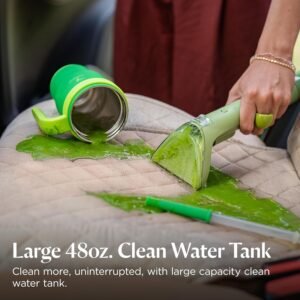Portable Bissell Little Green deep cleaner for car seats and stairs