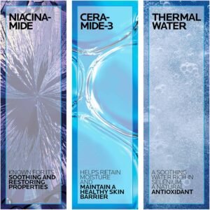 three key skincare ingredients niacinamide ceramide thermal water