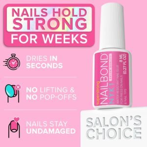 NYK1 nail glue benefits dries in seconds no lifting