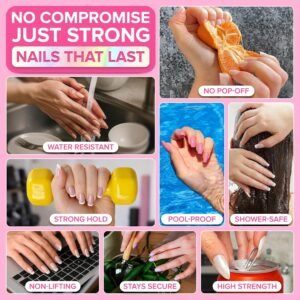 best nail glue for press on nails water resistant
